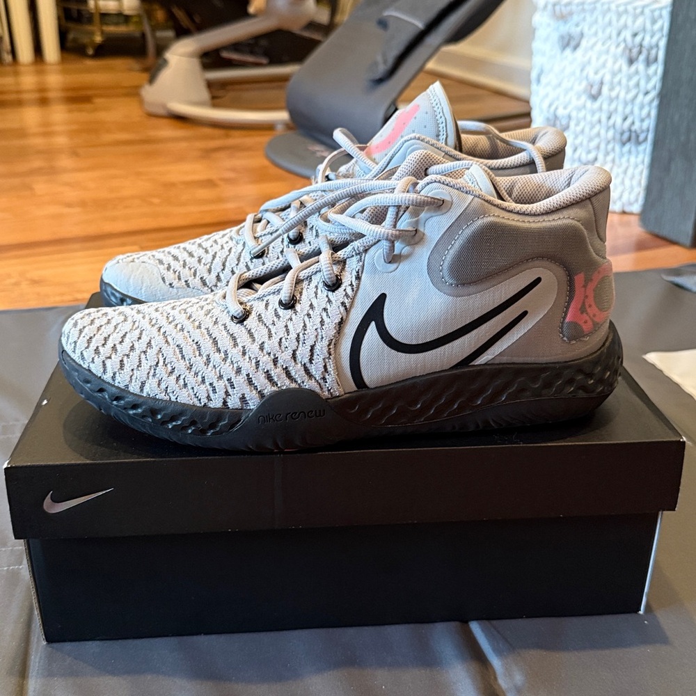 Nike KD Trey 5 VIII Smoke Gray and Black Sneakers